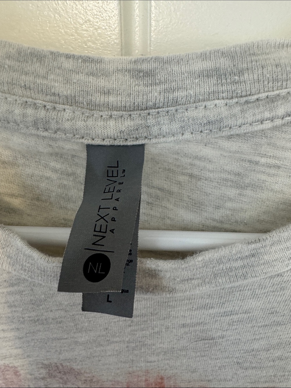 Next Level Apparel Light Heather Gray Tee chick-fil-A, target coffee - Picture 2 of 4